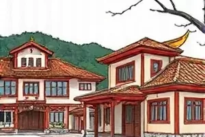 风筝线断在春天封面：断线的风筝飘过屋顶